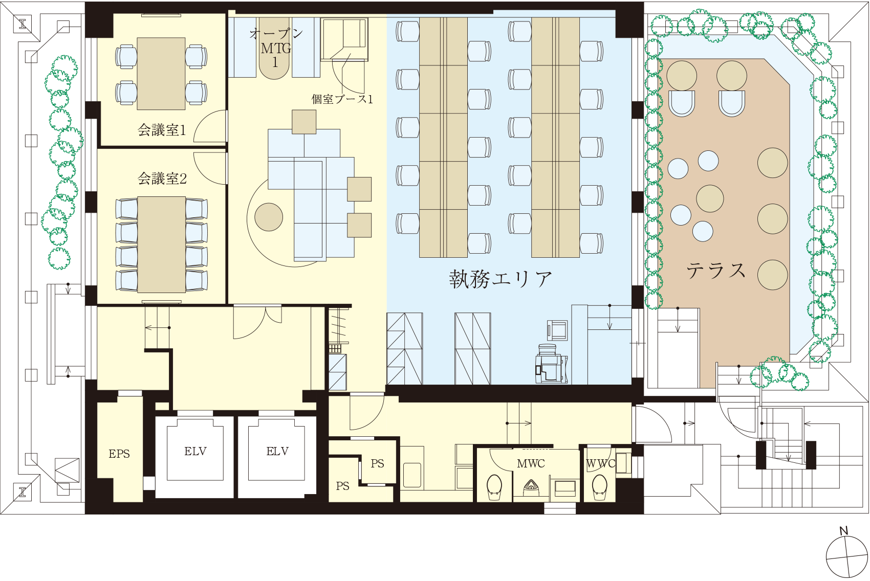 貸フロア（9F）平面図